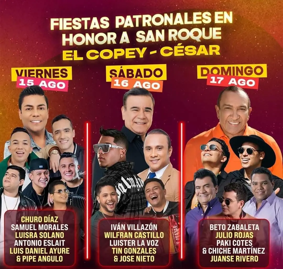 Imagen para Fiestas de El Copey 2025: Programación musical confirmada